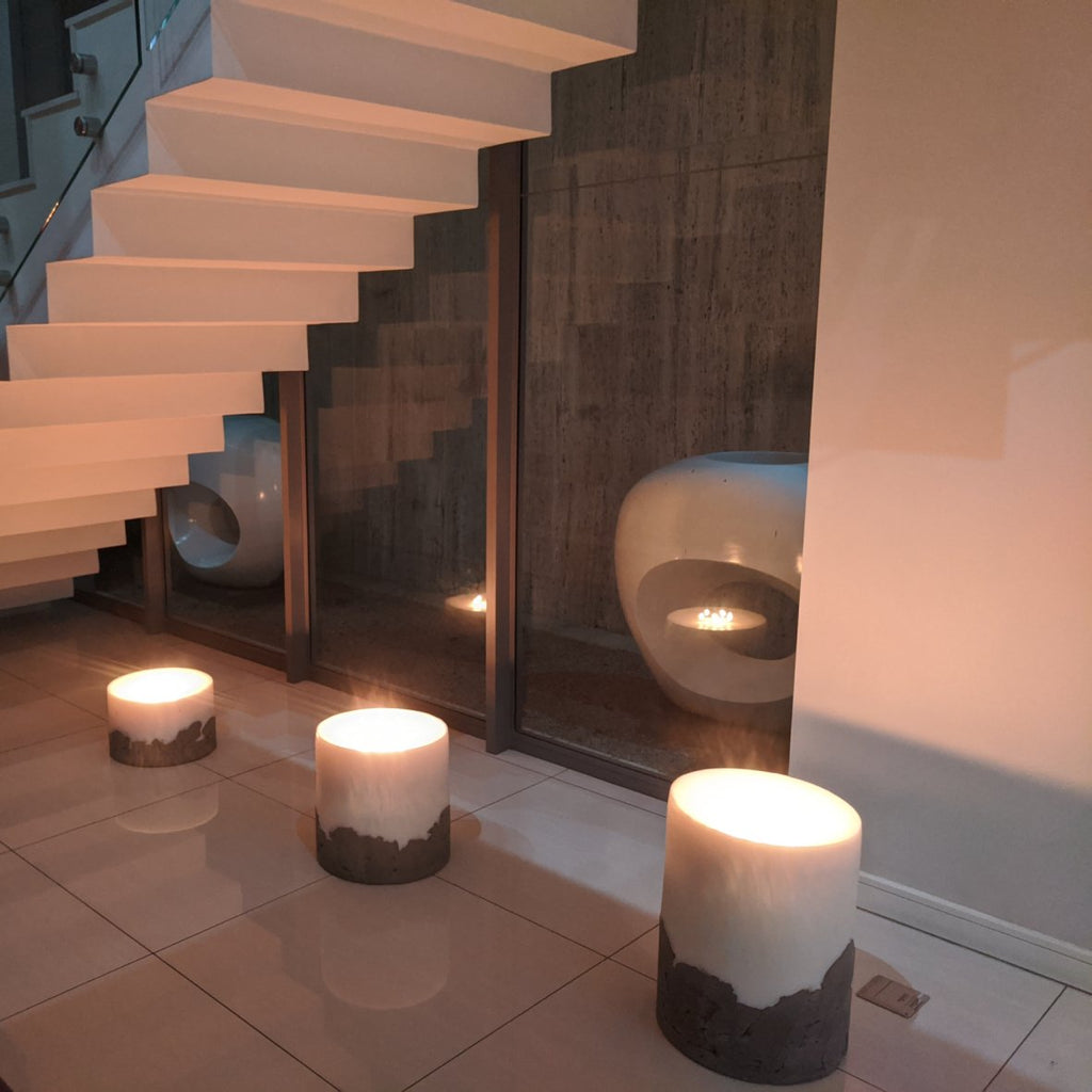 Showstopper Collection Feature Image. Candles. Concrete Candles